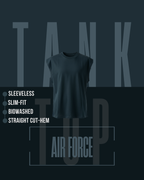 SLEEVELESS TANK TOP - AIRFORCE