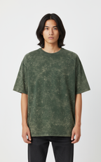 Acid wash oversized Tshirt- Green