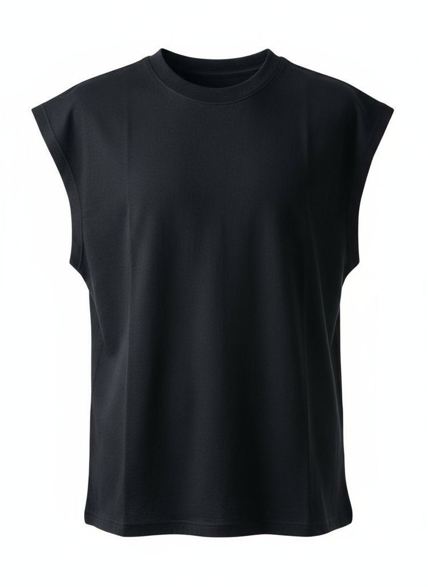 Sleeveless Tank top - Black