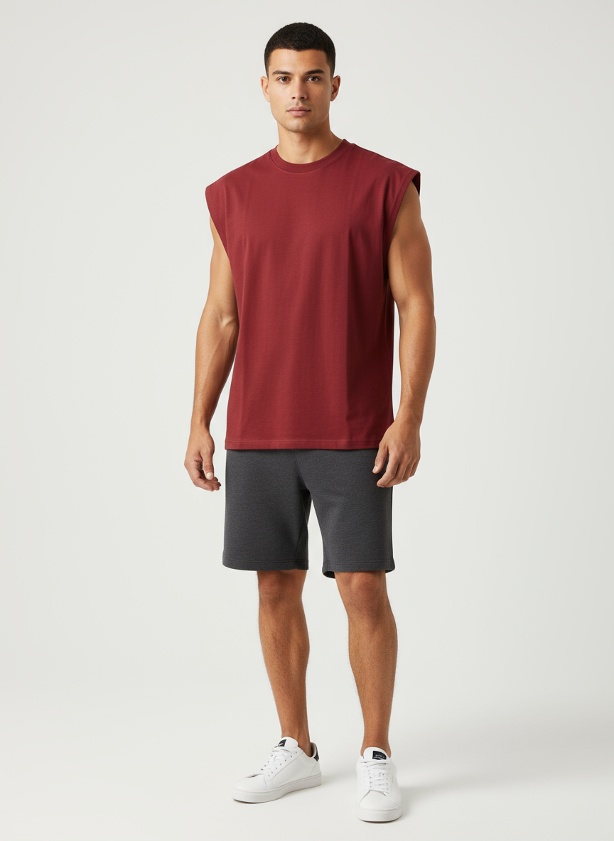 Sleeveless Tank top - Red