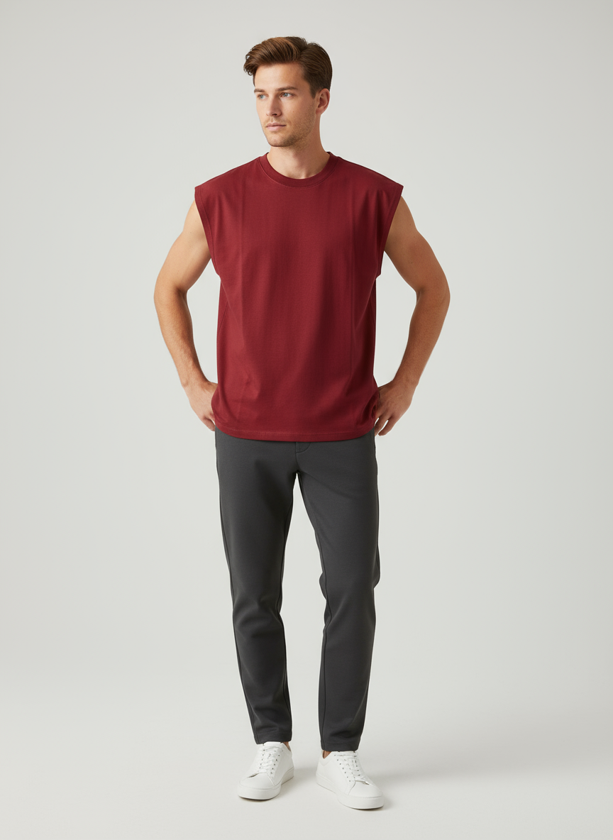 Sleeveless Tank top - Red