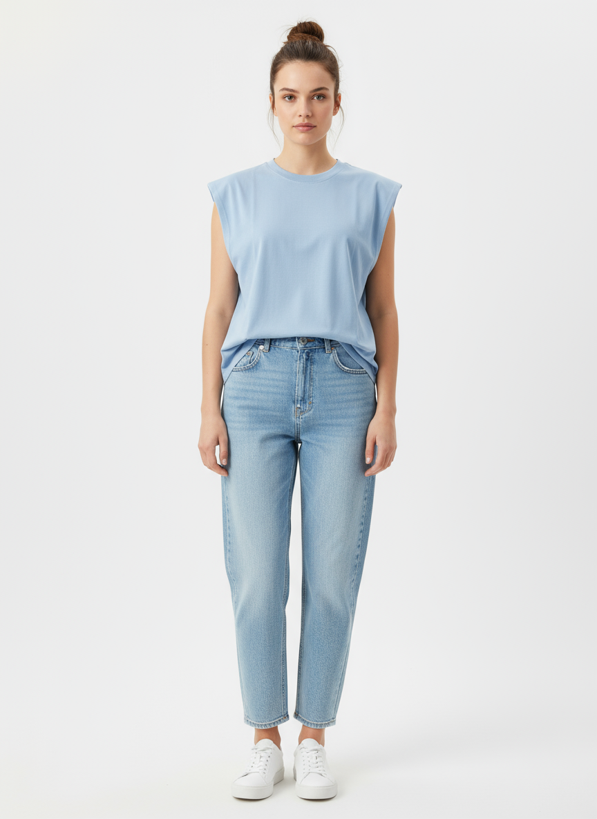 Sleeveless Tank top - Blue