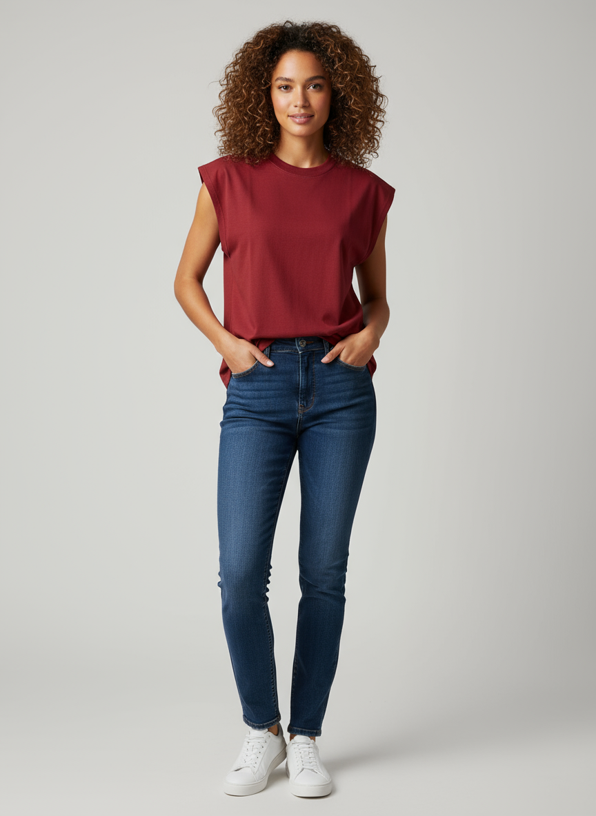 Sleeveless Tank top - Red