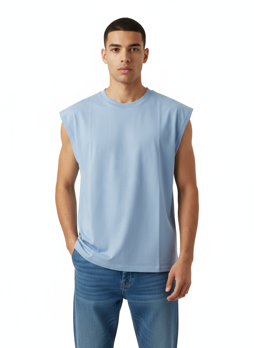 Sleeveless Tank top - Blue