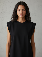 Sleeveless Tank top - Black