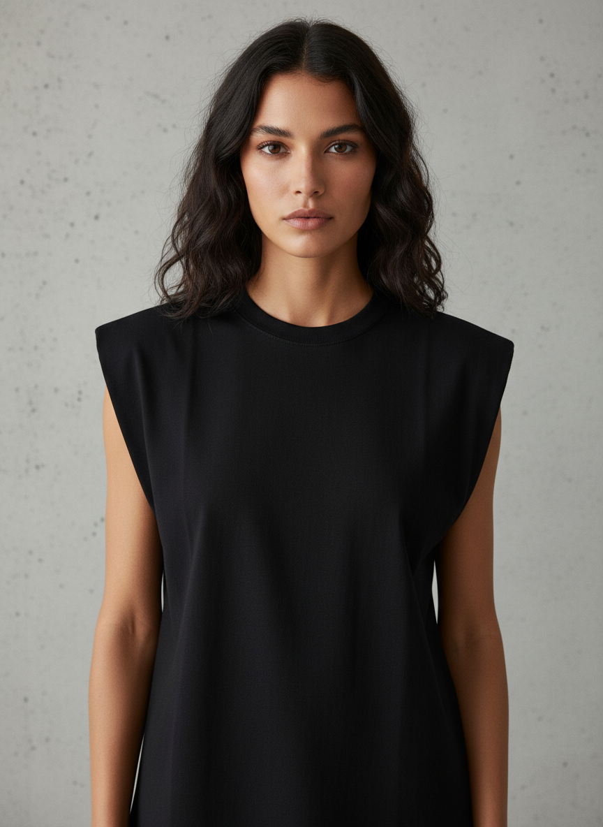 Sleeveless Tank top - Black